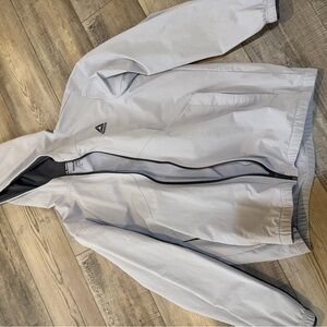 Reebok Men's Light Gray Windbreaker Jacket